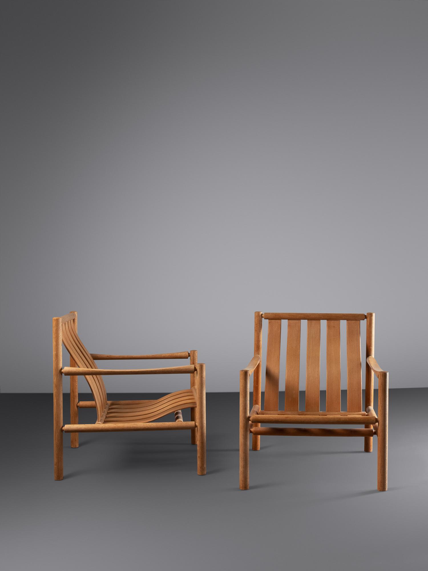 Pair of Lounge Chairs J.H. Johanssen's Eftf., Denmark