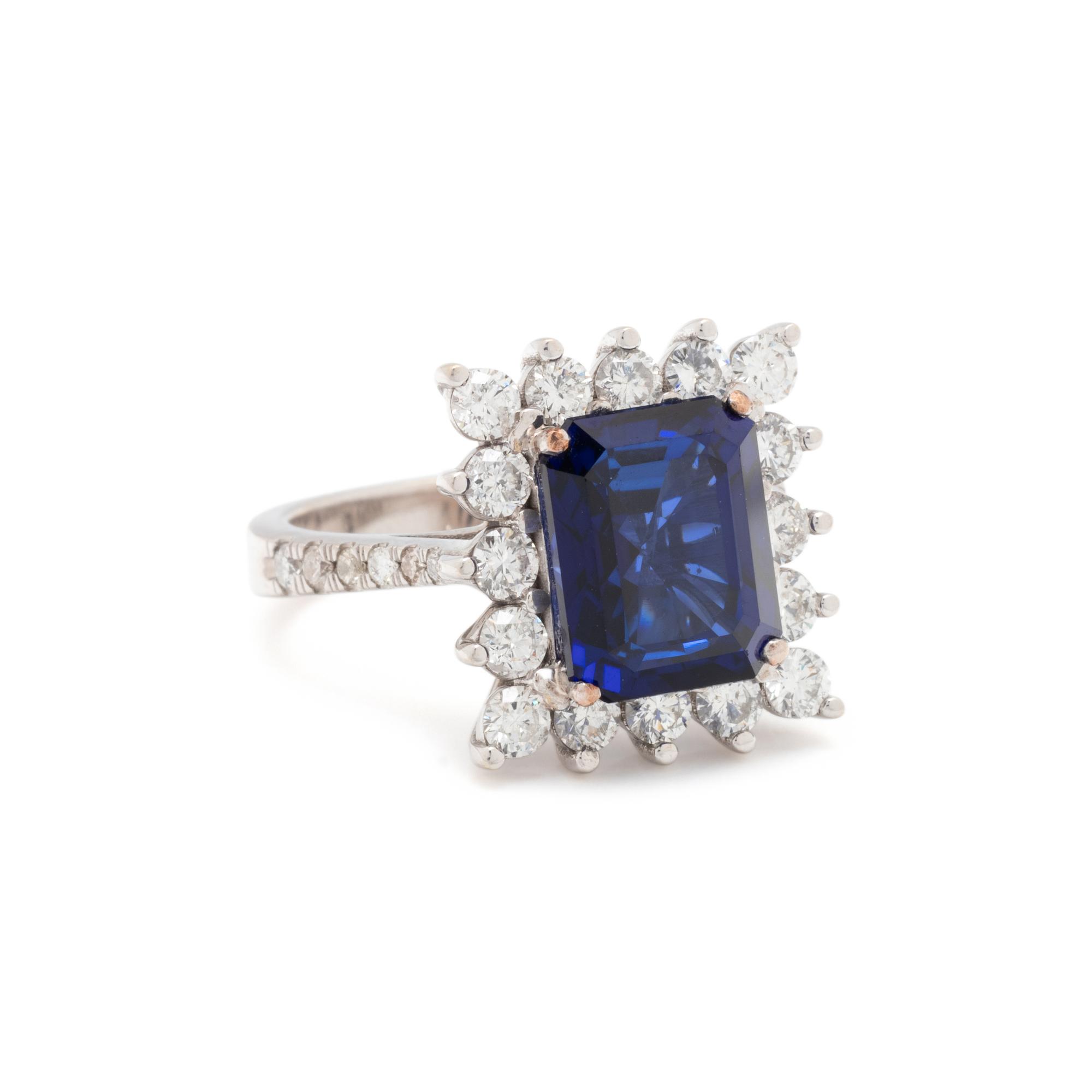 SAPPHIRE AND DIAMOND RING