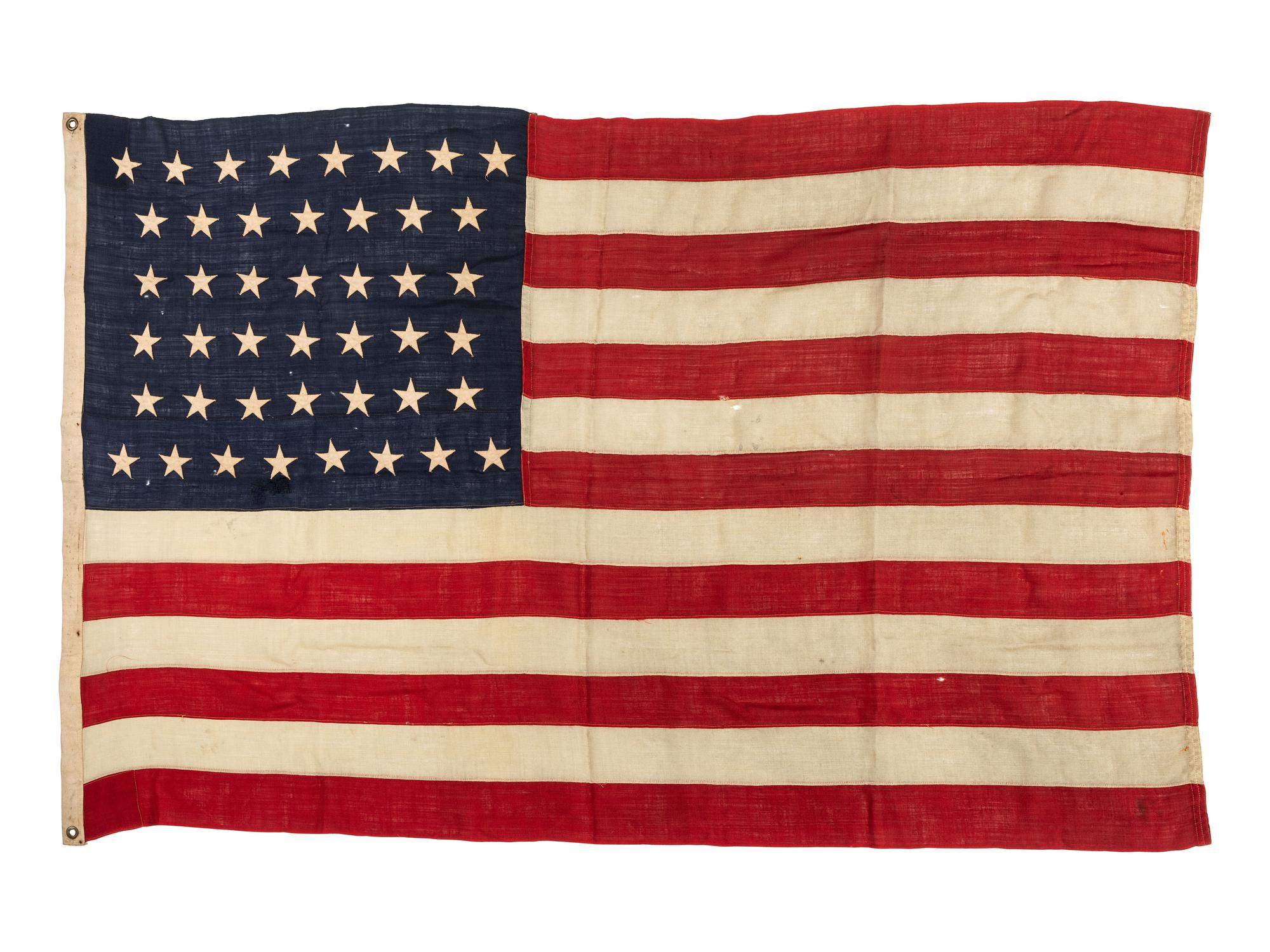 [FLAGS]. 44-star American flag. Ca 1891-1896.