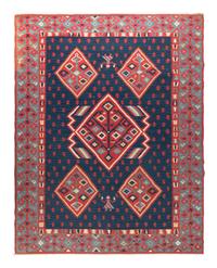 A Balkan Kilim Wool Rug