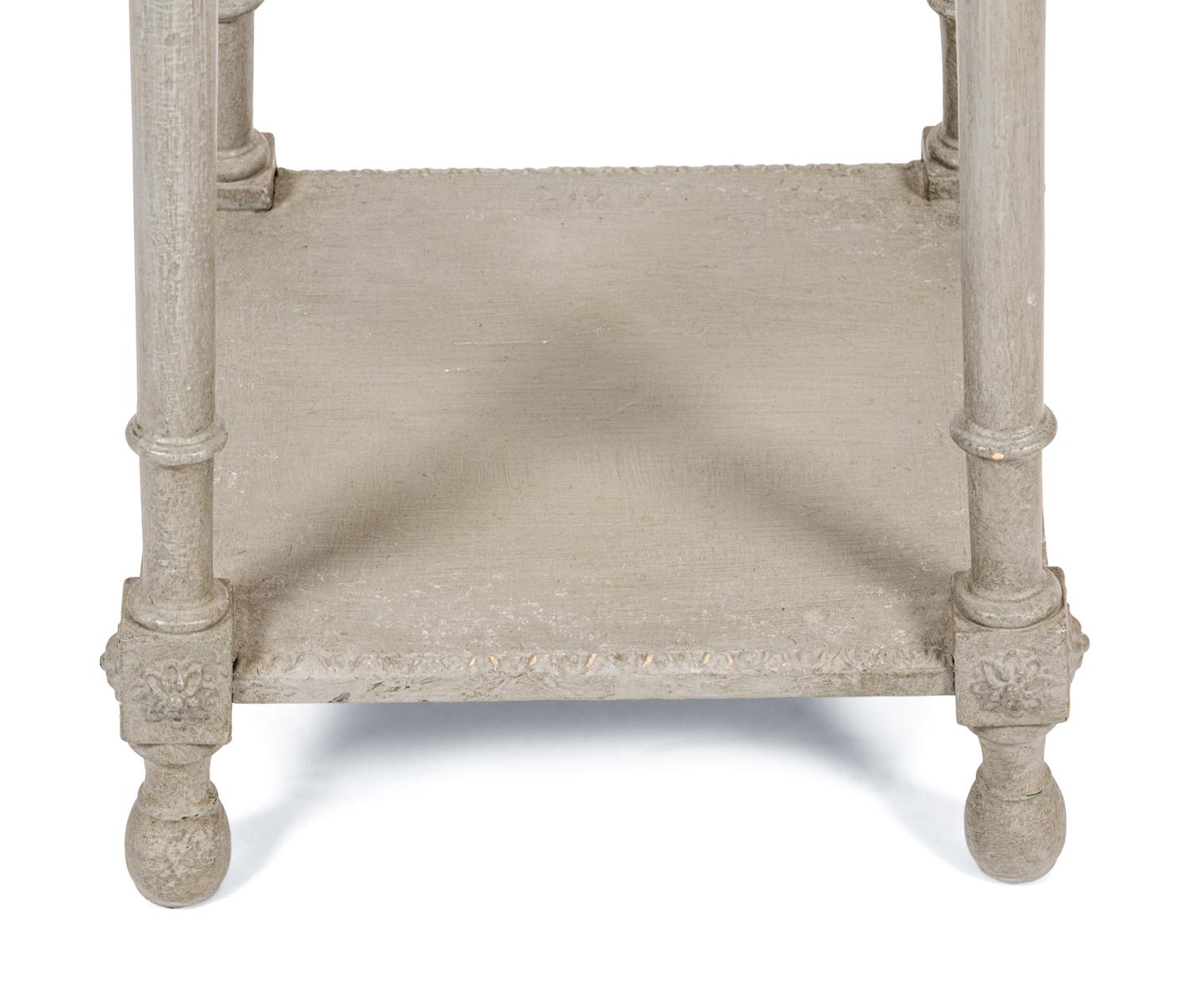 A Louis XVI Style Grey-Painted Jardinière Stand
