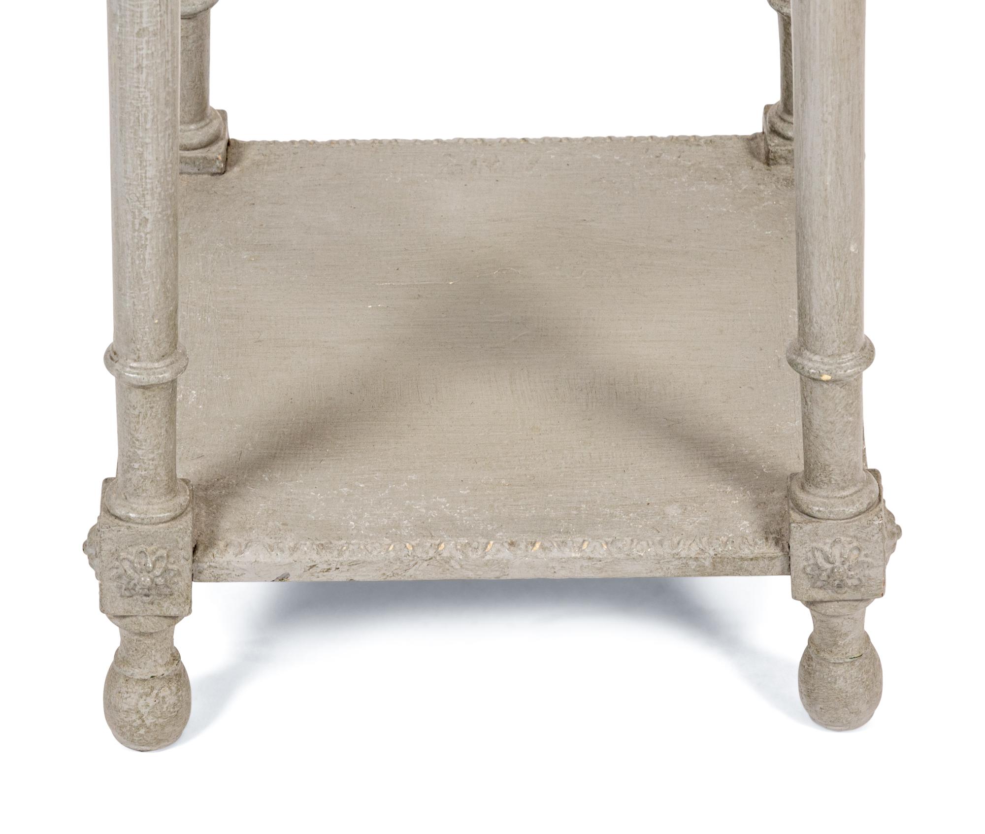 A Louis XVI Style Grey-Painted Jardinière Stand