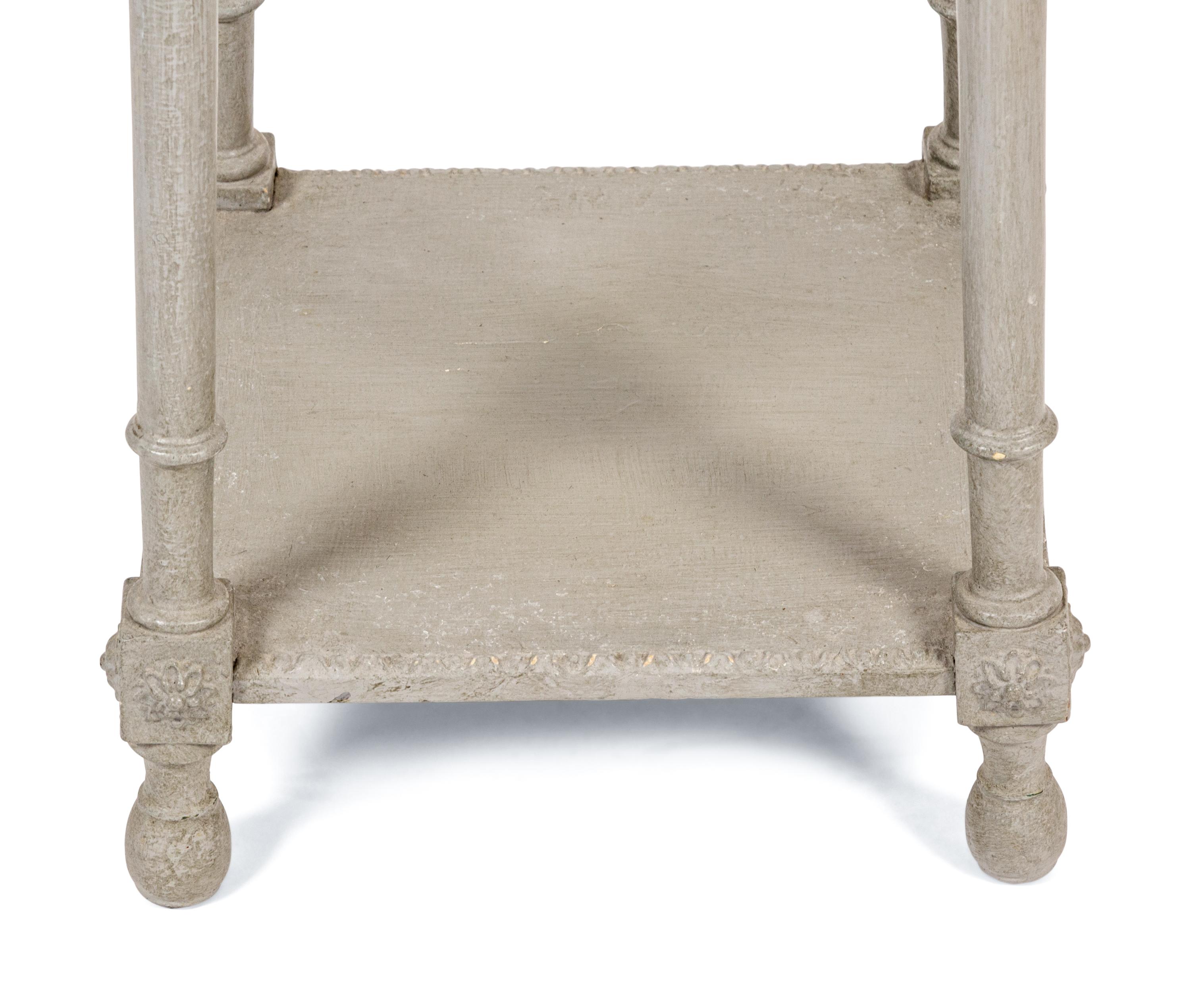 A Louis XVI Style Grey-Painted Jardinière Stand