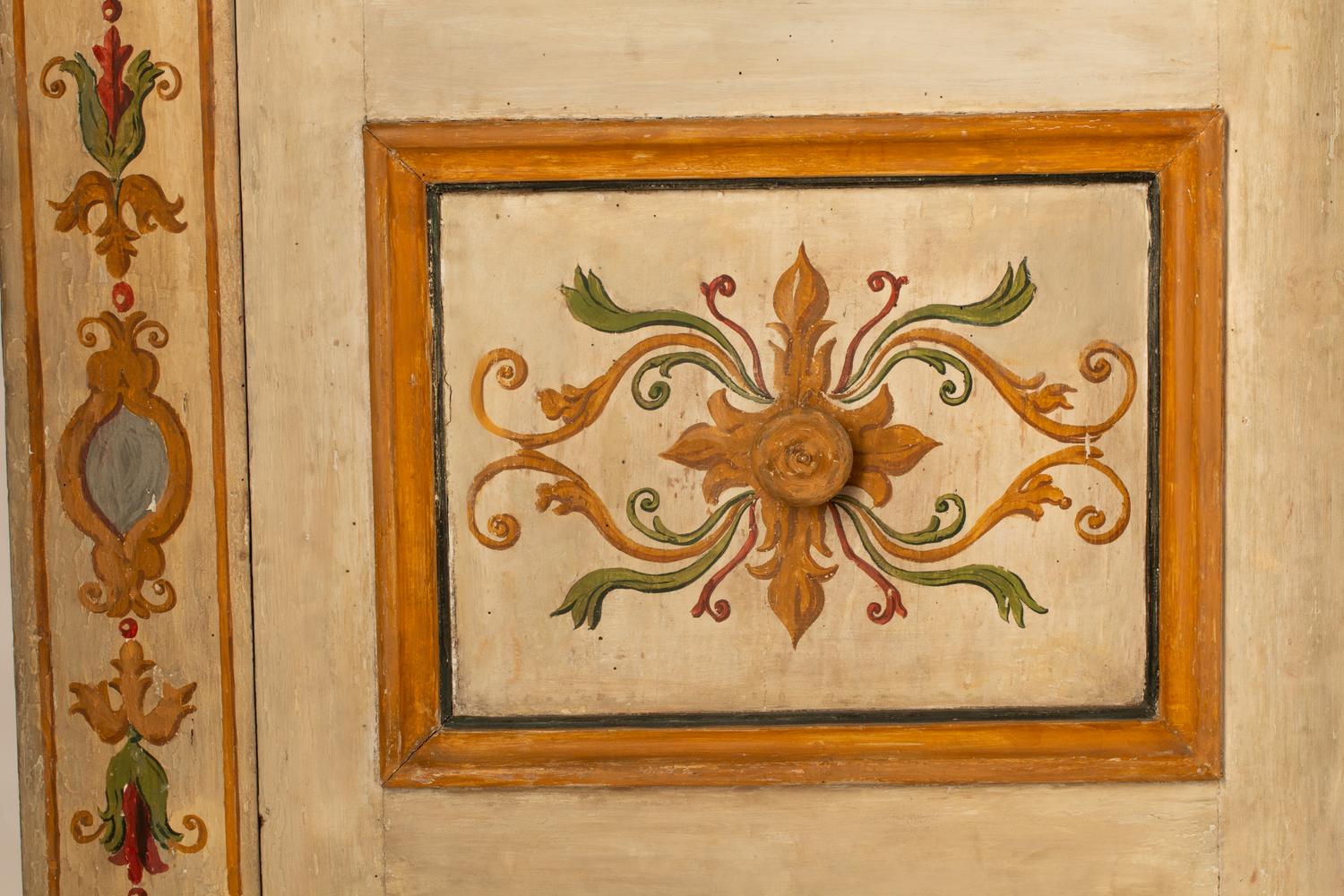 An Italian Neoclassical Painted Armoire