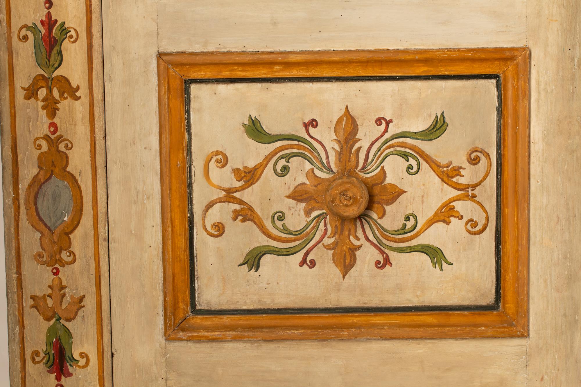An Italian Neoclassical Painted Armoire