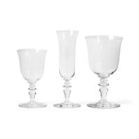 A Baccarat Glass Stemware Service