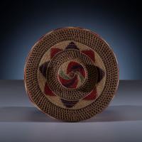 Tlingit Open-Twined Rattle Top Basket