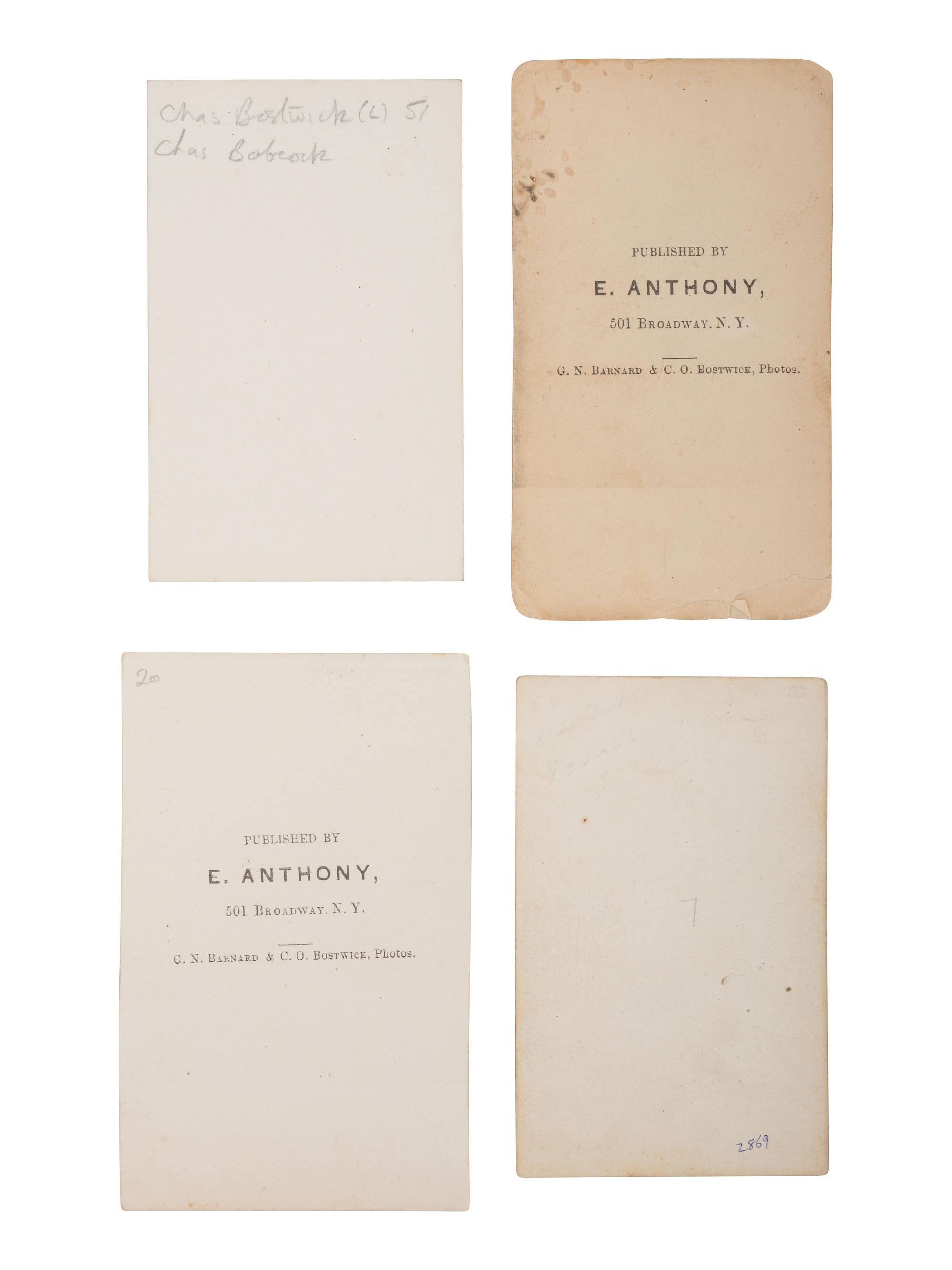 [CIVIL WAR]. A group of 8 photographs of the 7th New York State Militia at Camp Cameron. April-June, 1861.