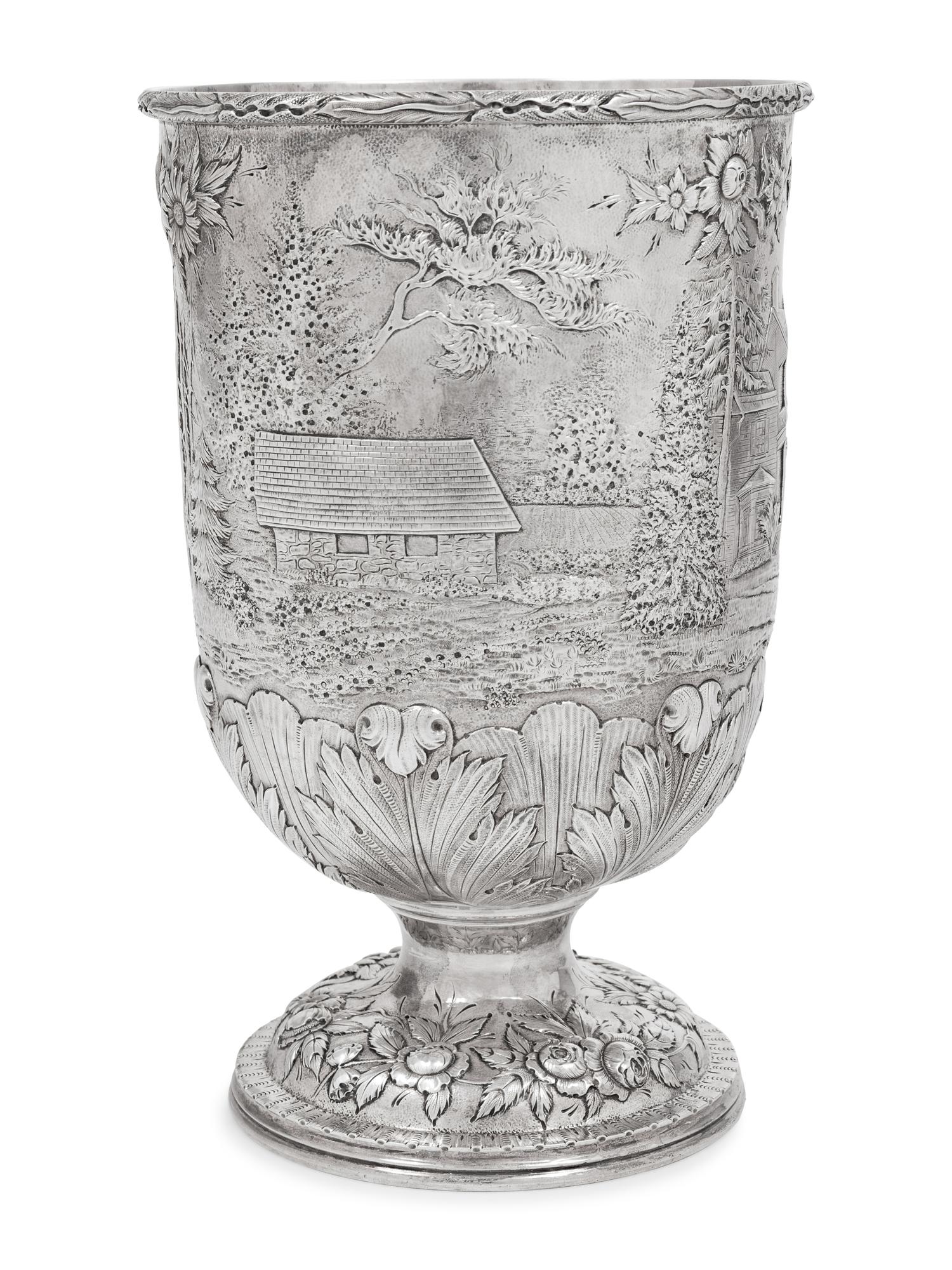 A Rare S. Kirk & Son Silver Vase