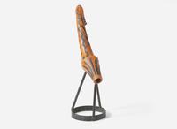 Wharton Esherick, Rare Iron and Ceramic Giraffe Sculpture