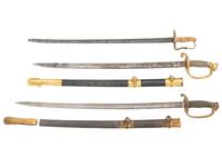 Collection of US Navy Rear Admiral Augustus Henry Kilty (1807-1879), incl. swords, dress uniform with accoutrements, and 34-star flag associated with the USS Mound City .