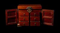 A Chinese Huali Wood Seal Chest
