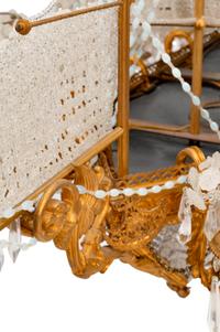 A Louis XVI Style Gilt Bronze and Cut Glass "Ship" Chandelier