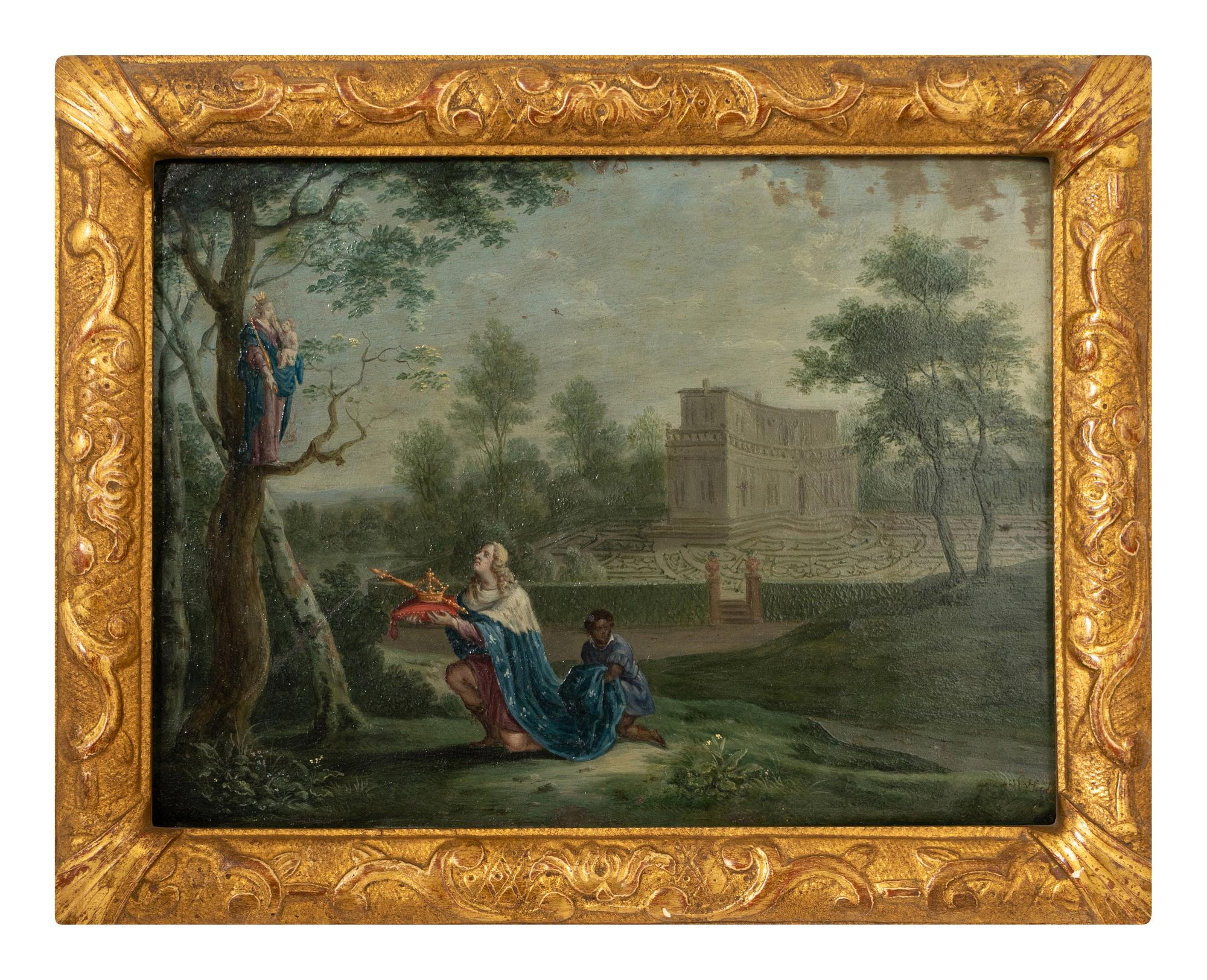 Virgin Mary Appearing Before Saint Louis of France