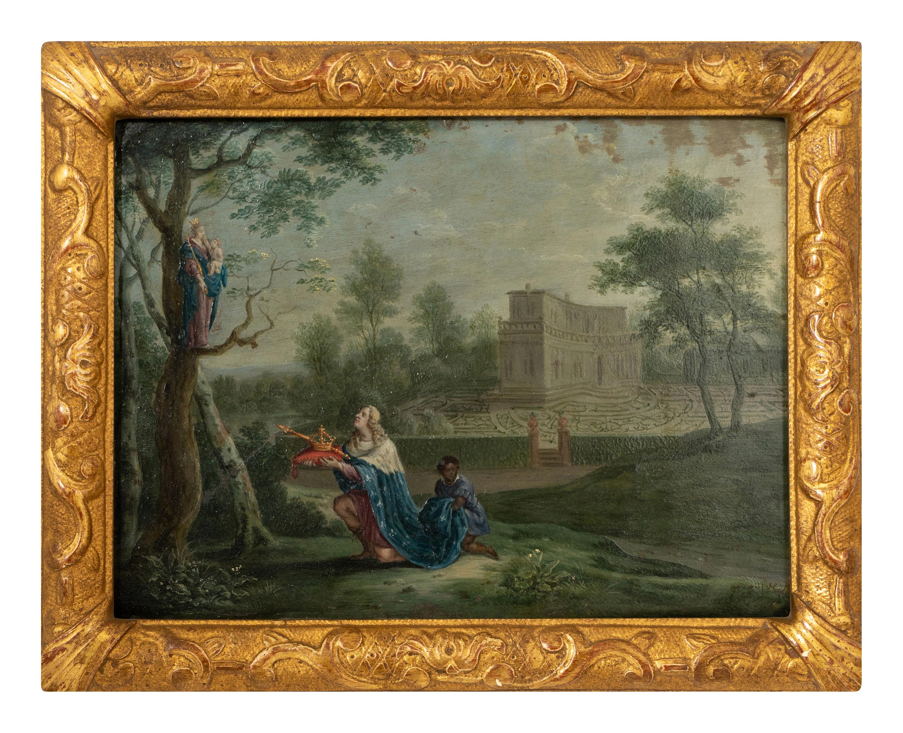 Virgin Mary Appearing Before Saint Louis of France
