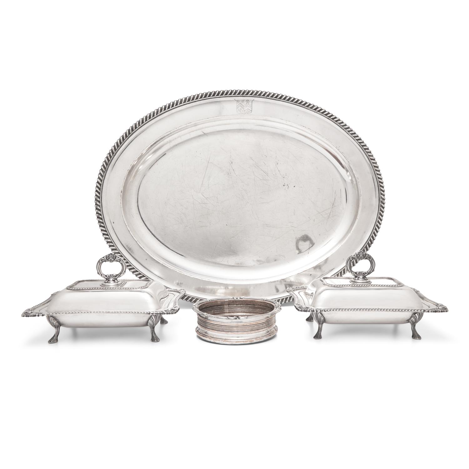 An Group of Old Sheffield Silver-Plate Table Articles
