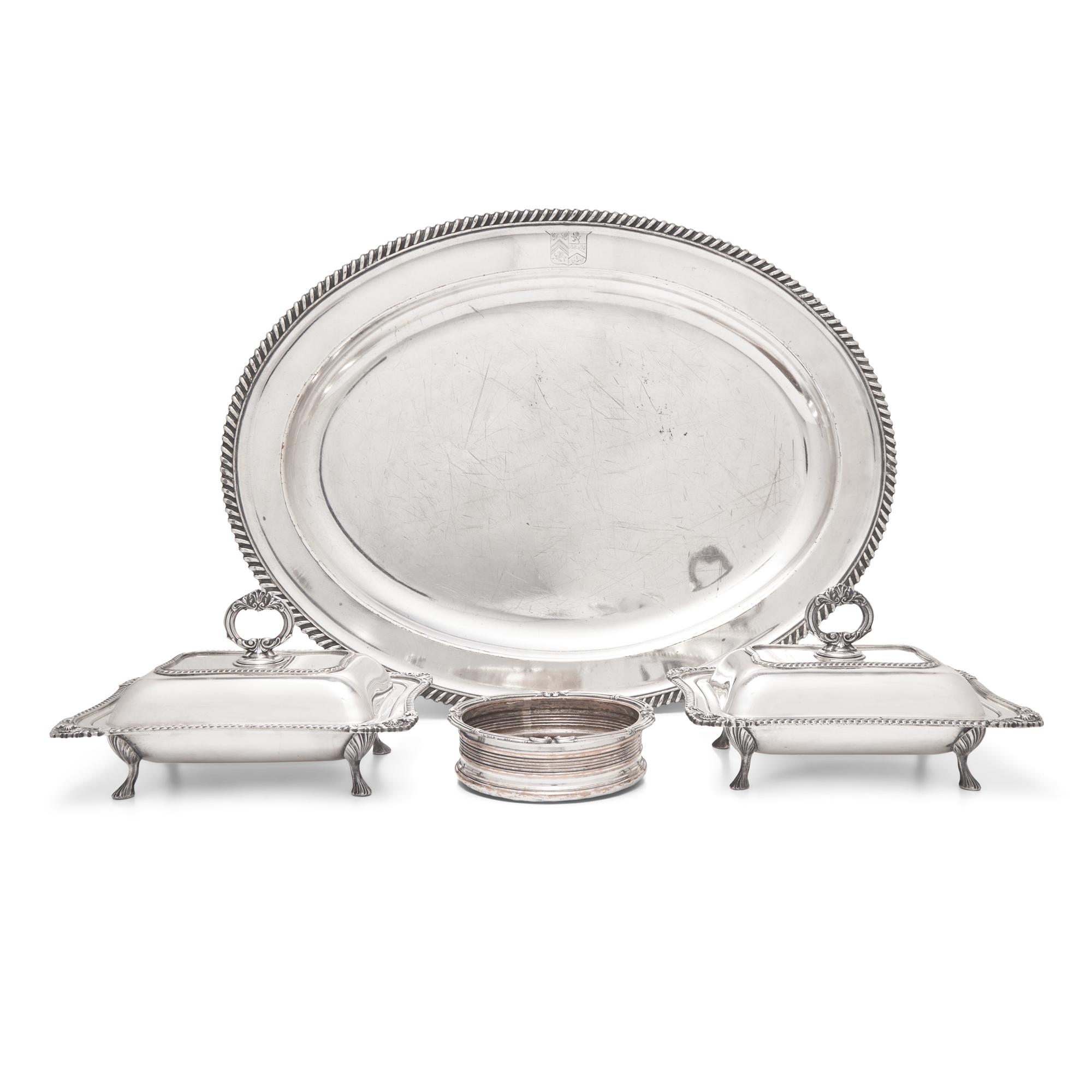An Group of Old Sheffield Silver-Plate Table Articles