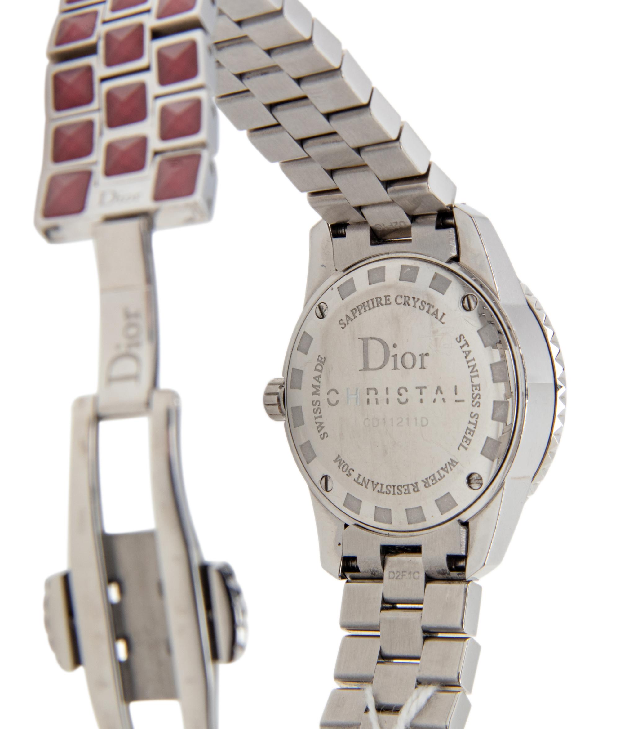Dior Christal Red Sapphire Crystal and Diamond Women's Watch