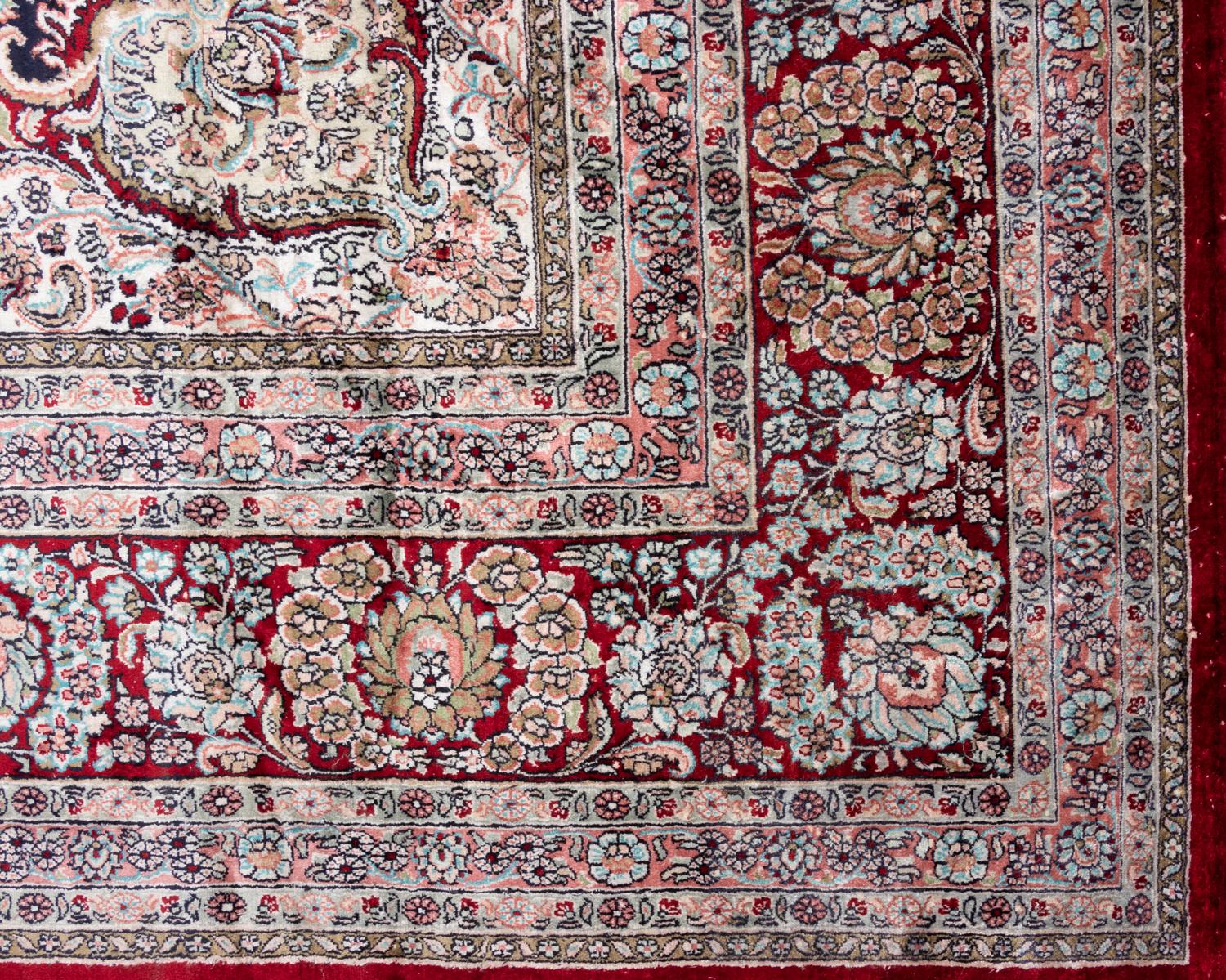 A Tabriz Silk Rug
