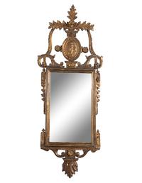 An Italian Neoclassical Style Giltwood Mirror