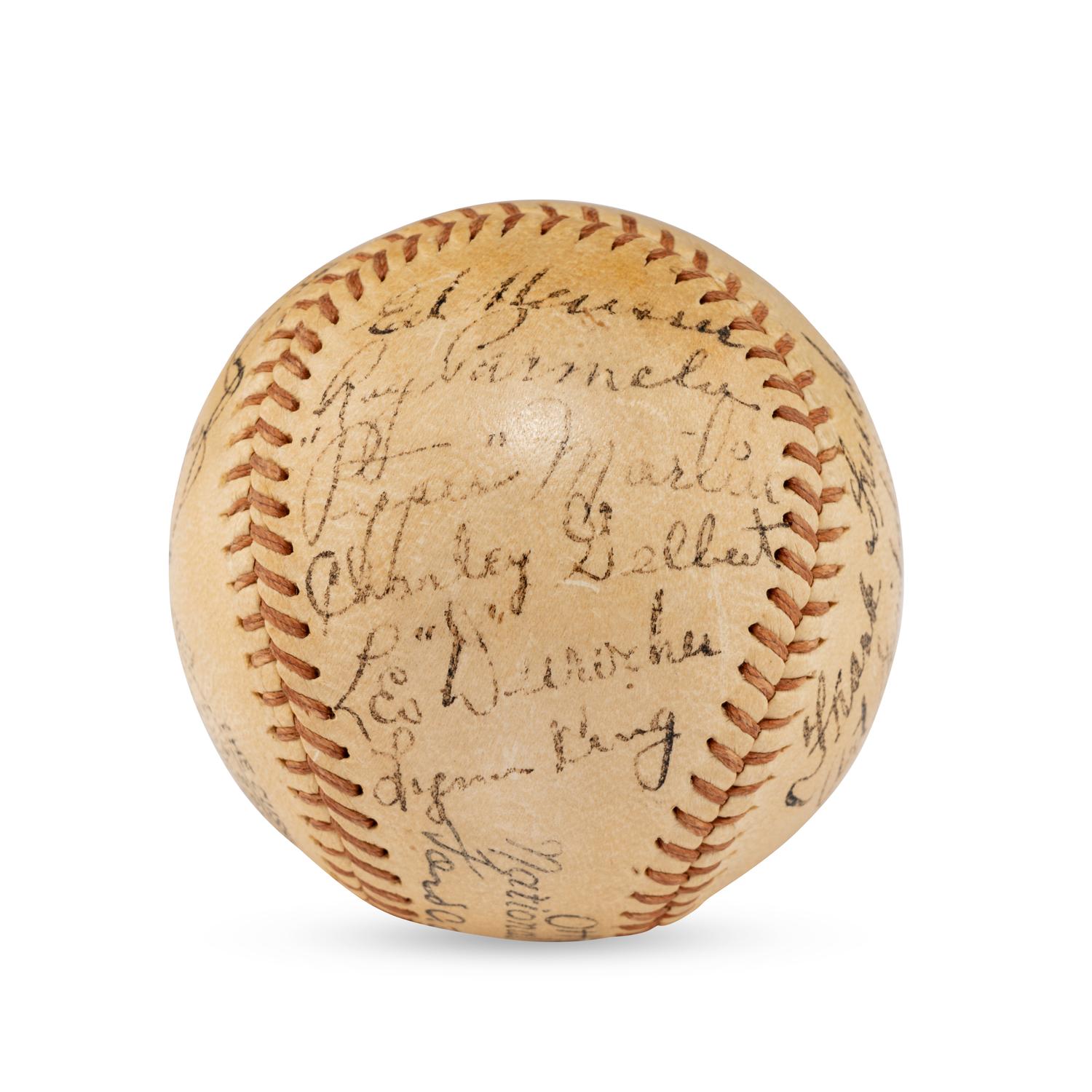 A 1936 St. Louis Cardinals Team Signed Autograph Baseball (Beckett Authentication Services Letter of Authenticity)