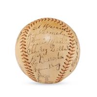 A 1936 St. Louis Cardinals Team Signed Autograph Baseball (Beckett Authentication Services Letter of Authenticity)