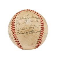 A 1942 Columbus Red Birds Team Signed Autograph Baseball