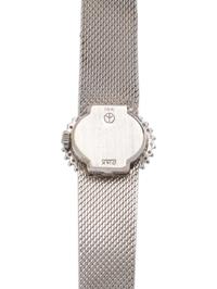 MATHEY-TISSOT, 14K WHITE GOLD AND DIAMOND WRISTWATCH