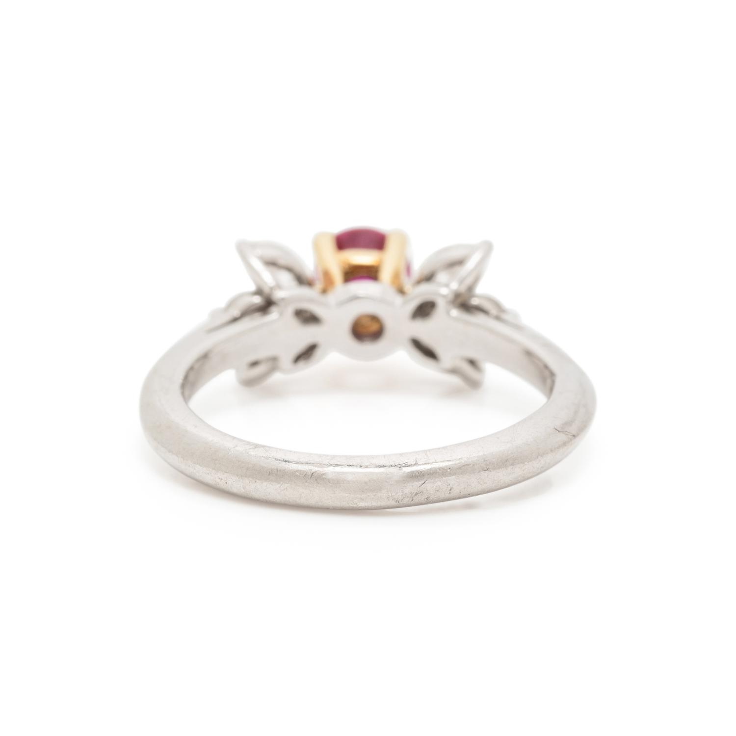 TIFFANY & CO., RUBY AND DIAMOND RING