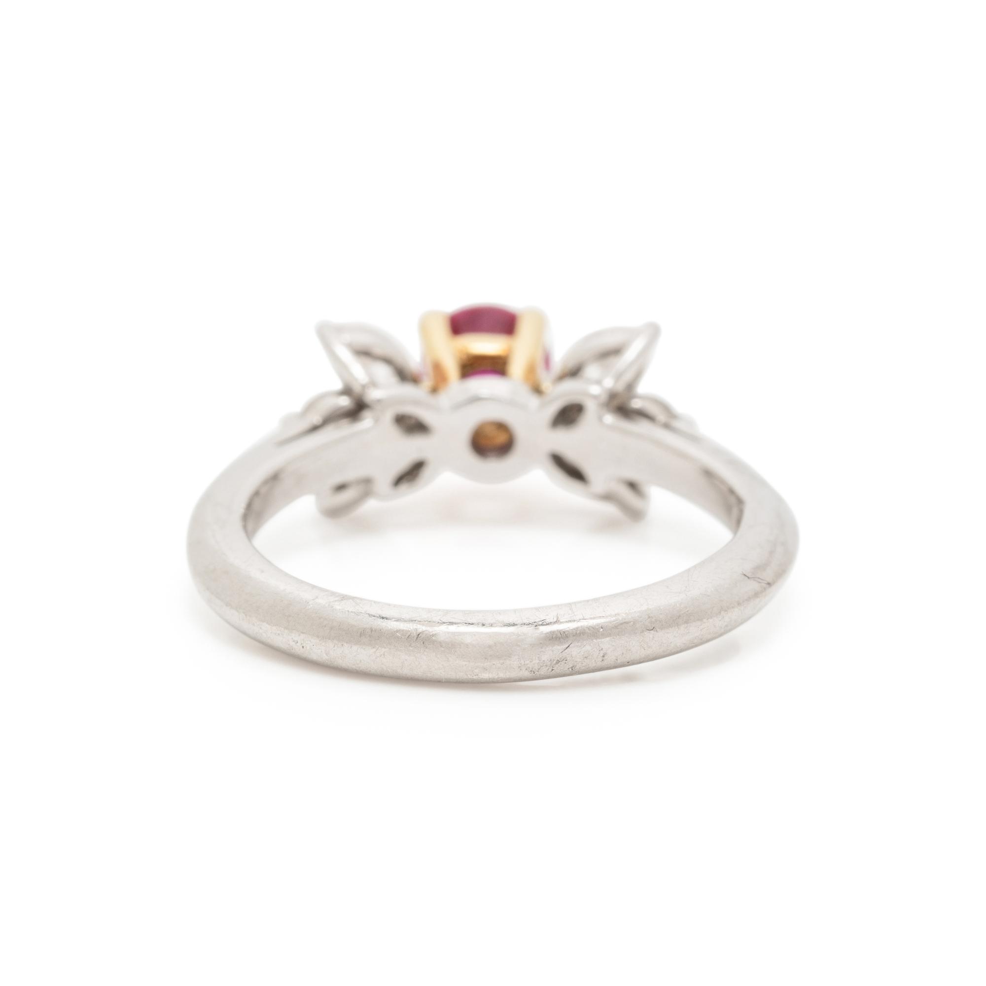 TIFFANY & CO., RUBY AND DIAMOND RING