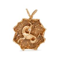 YELLOW GOLD AND DIAMOND ZODIAC PENDANT