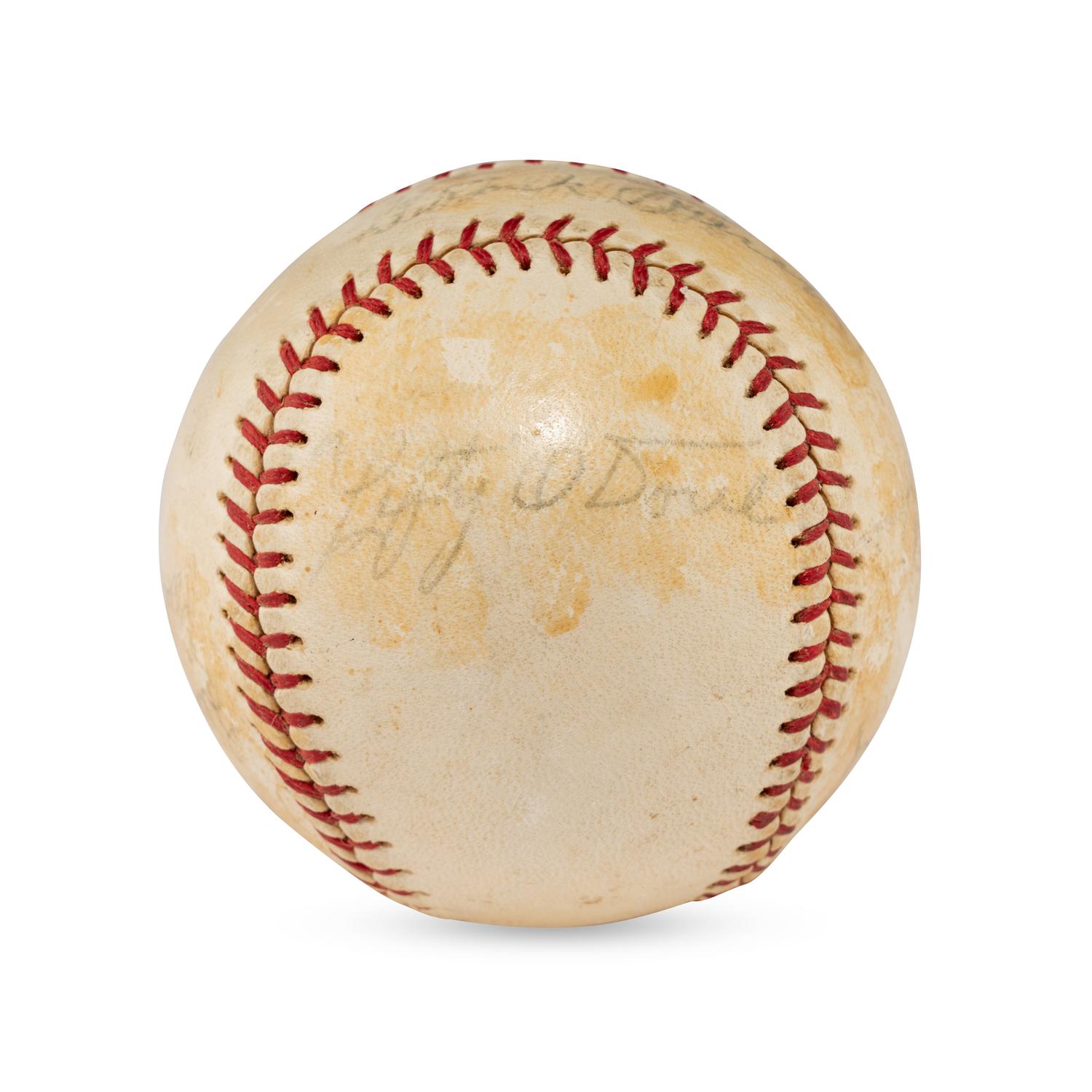 A Vintage Mulit Signed Autograph Baseball Featuring Hall of Famers and Notables (Beckett Authentication Services Letter of Authenticity)