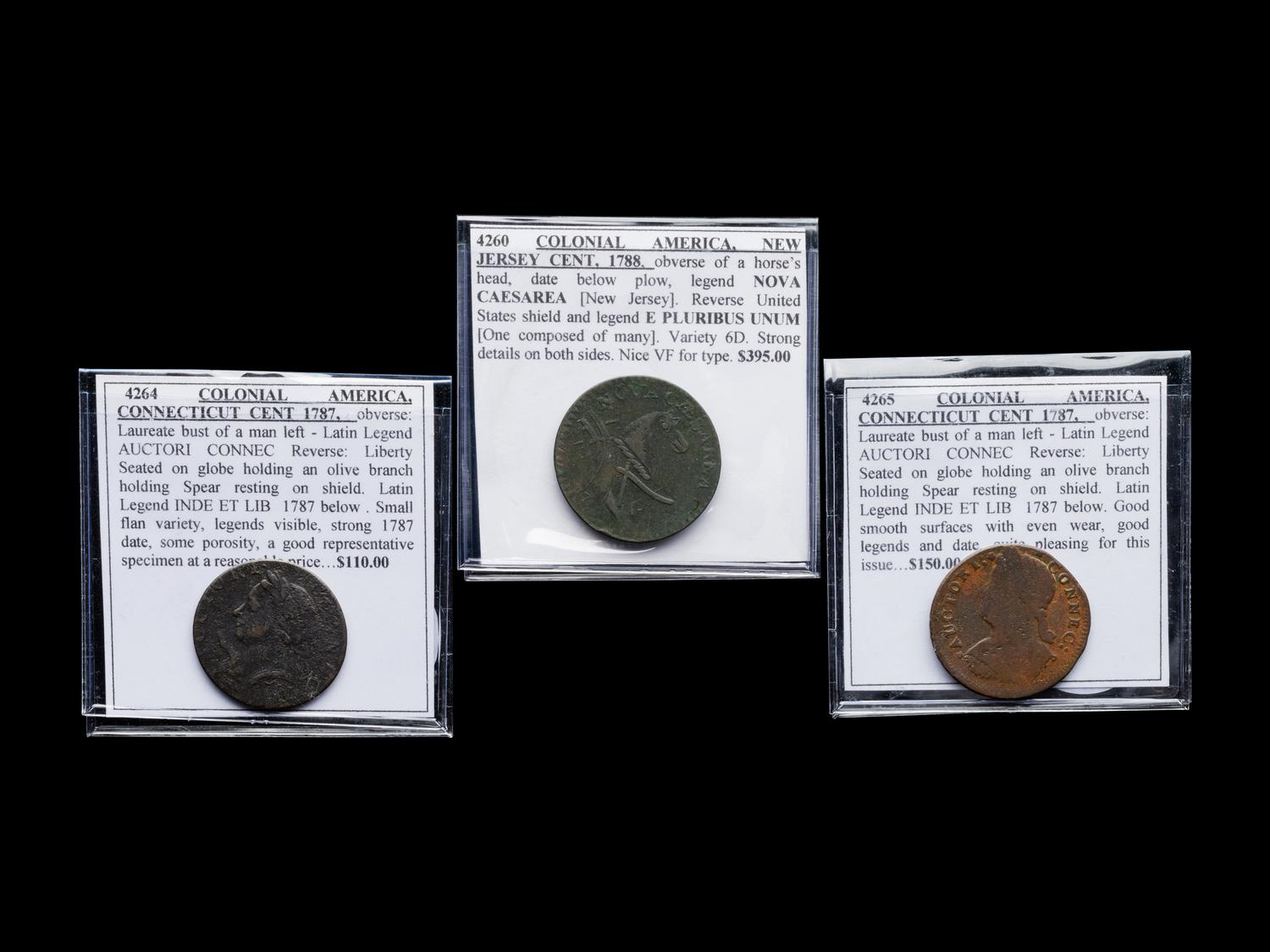 [COLONIAL] Three State Issued Cent Coins