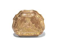 A George III Portrait-Inset Snuff Box