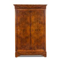 A Louis Philippe Figured Walnut Armoire