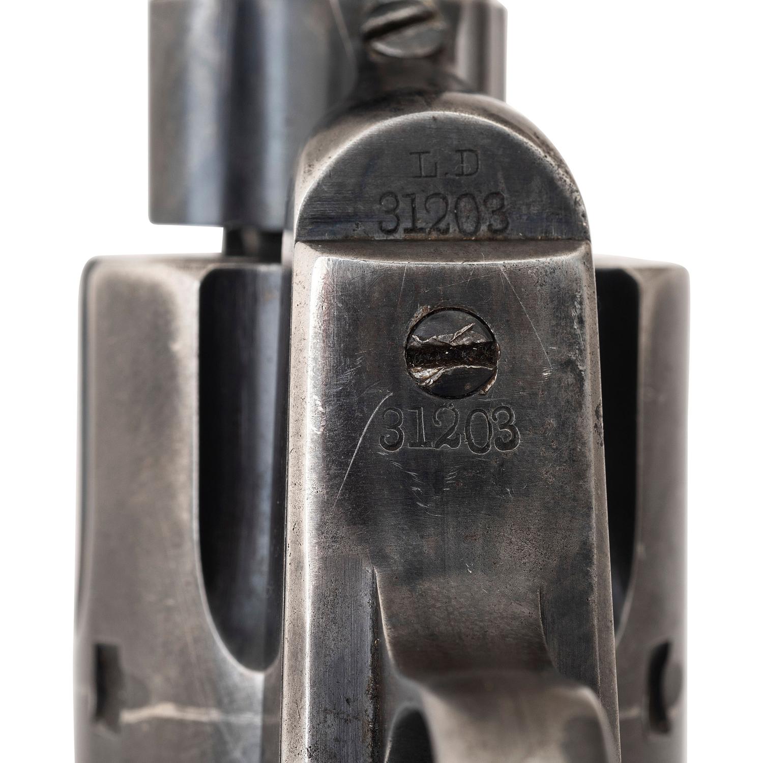 .22 Caliber Converted Colt Single Action Army with Martial Frame Produced Circa 1876