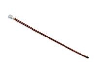 A French Figural Porcelain and Gilt Metal Mounted Cane