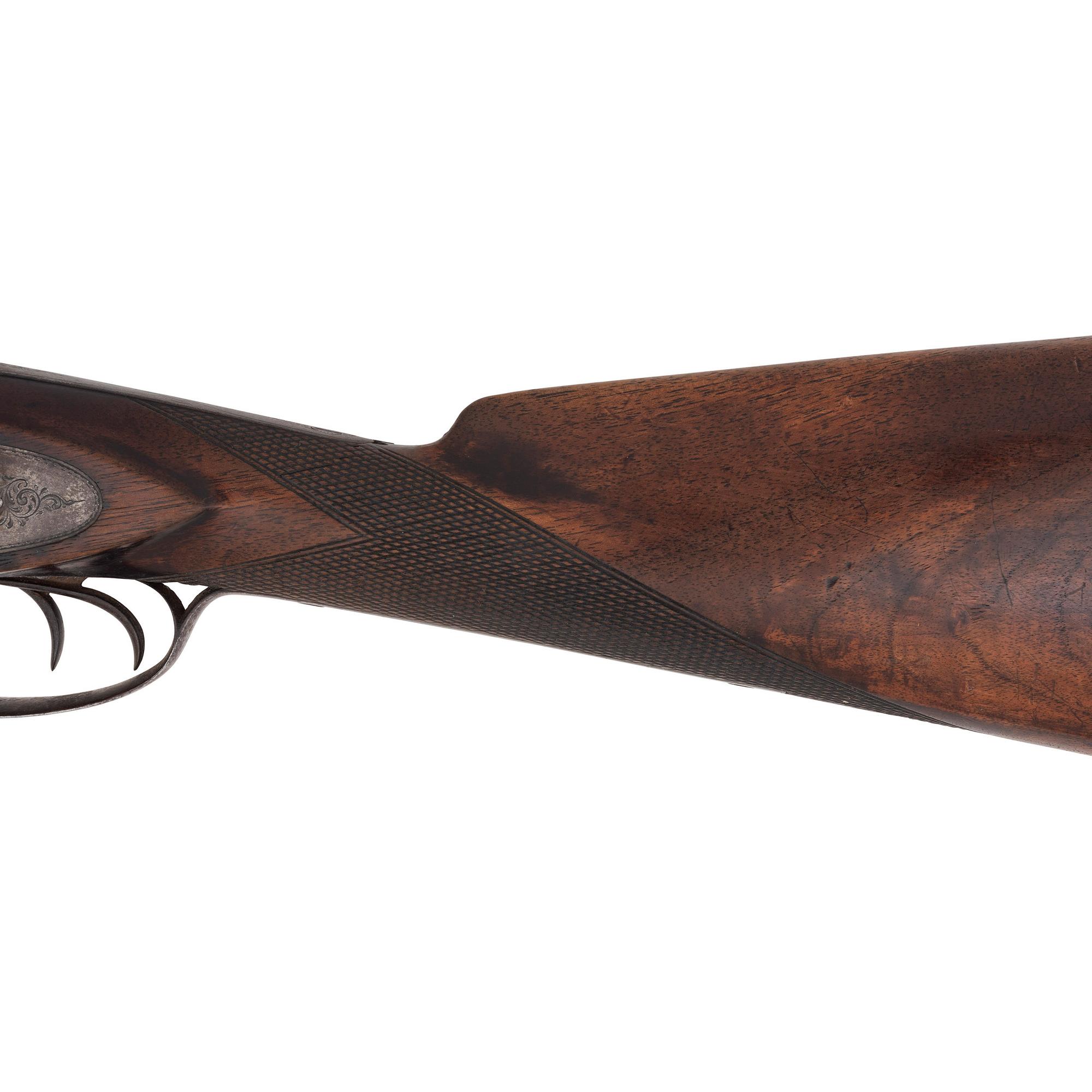 Belgian 8 Bore Percussion Double Barrel Shotgun