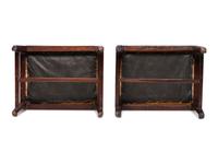A Pair of Mahogany Gout Stools