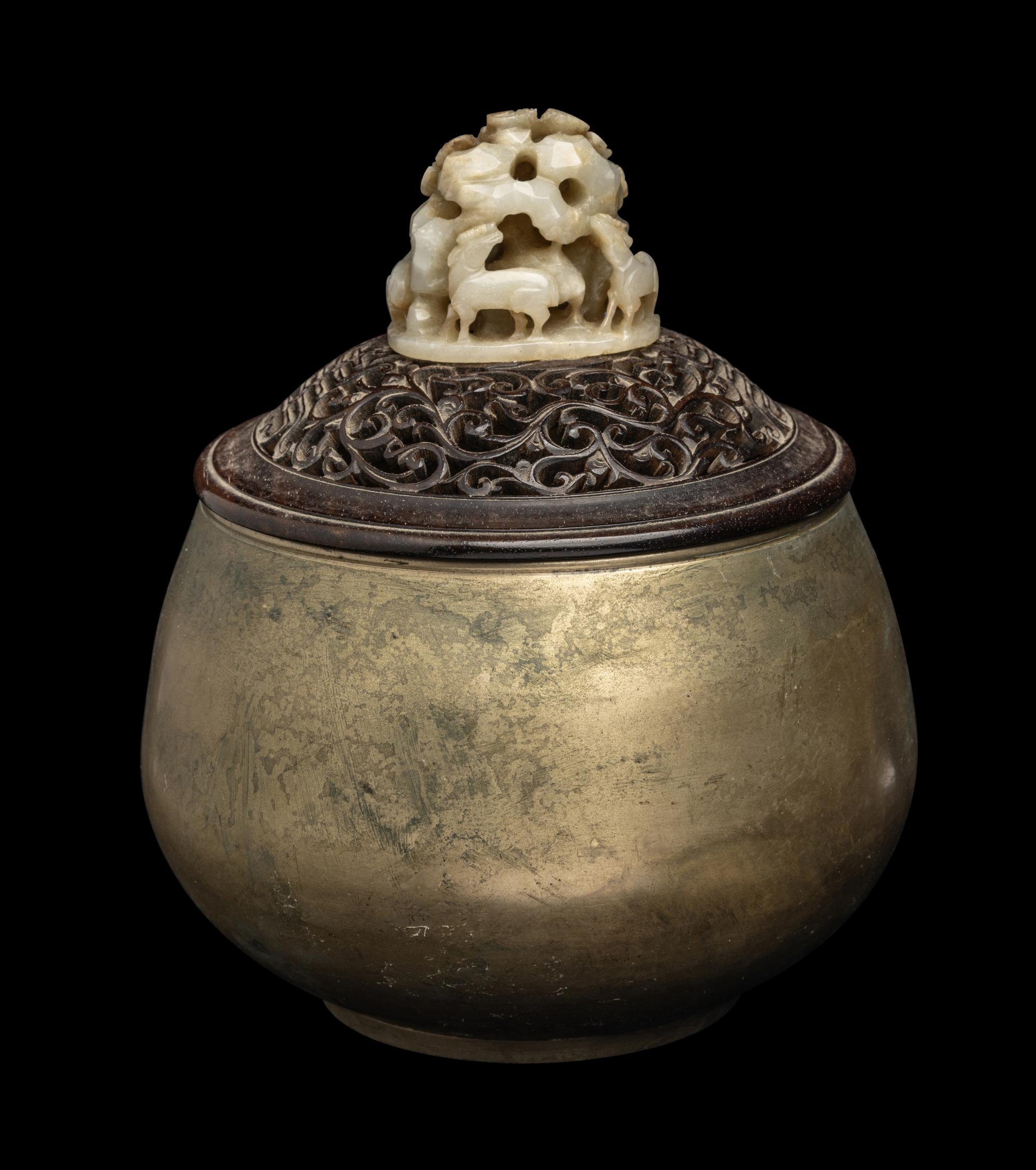 A Chinese Carved Jade Finial
