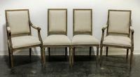 A Set of Eight Restoration Hardware Dining Chairs. Height 39 3/4 inches.