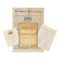 [American Centennial] Rare Silk Broadside Celebrating the Centennial Anniversary of the United States in Shanghai, China
