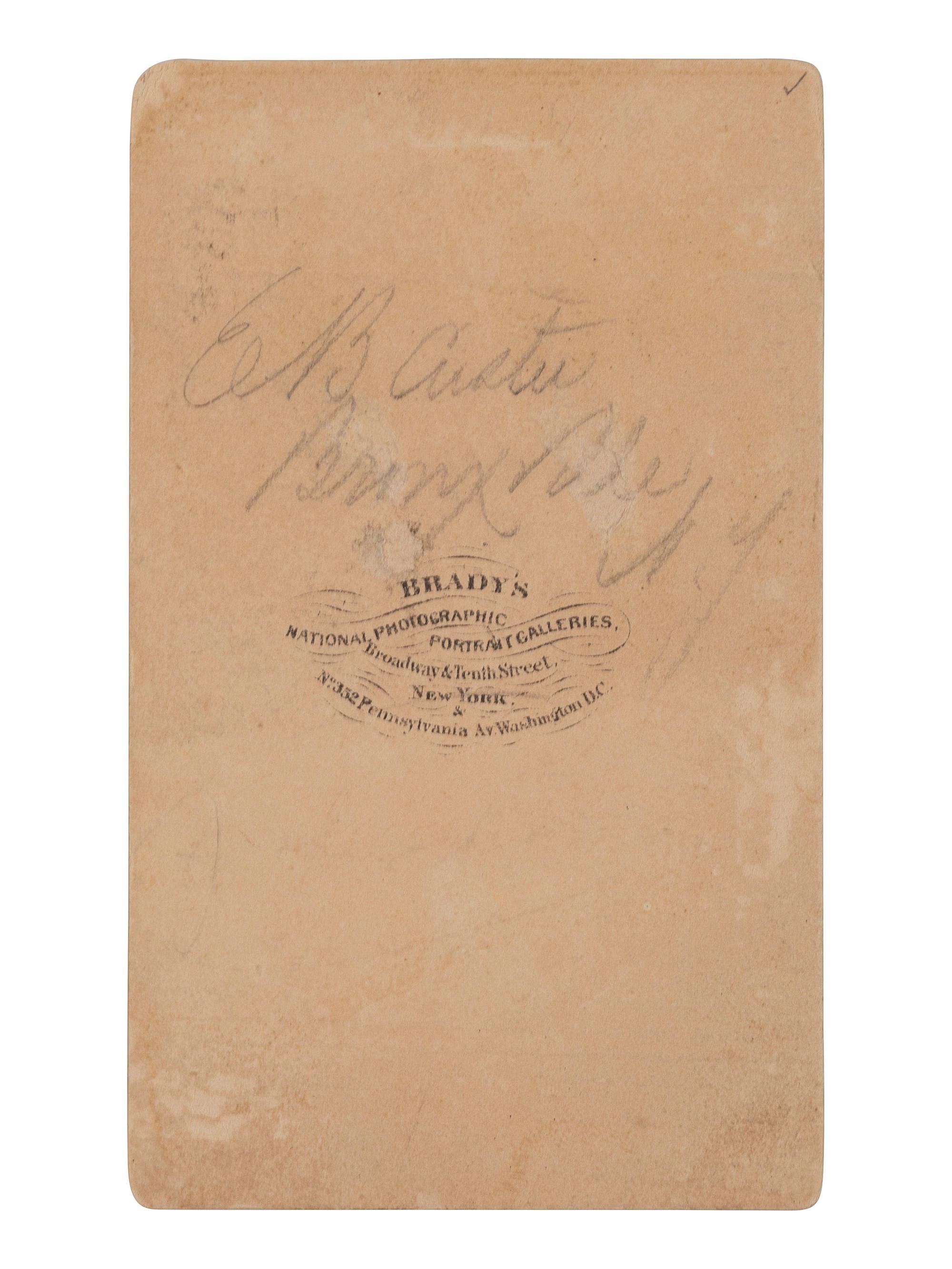 [CUSTER, George Armstrong (1839-1876)]. BRADY, Mathew, photographer. CDV of Custer as Brigadier General. New York, [8 October 1863].
