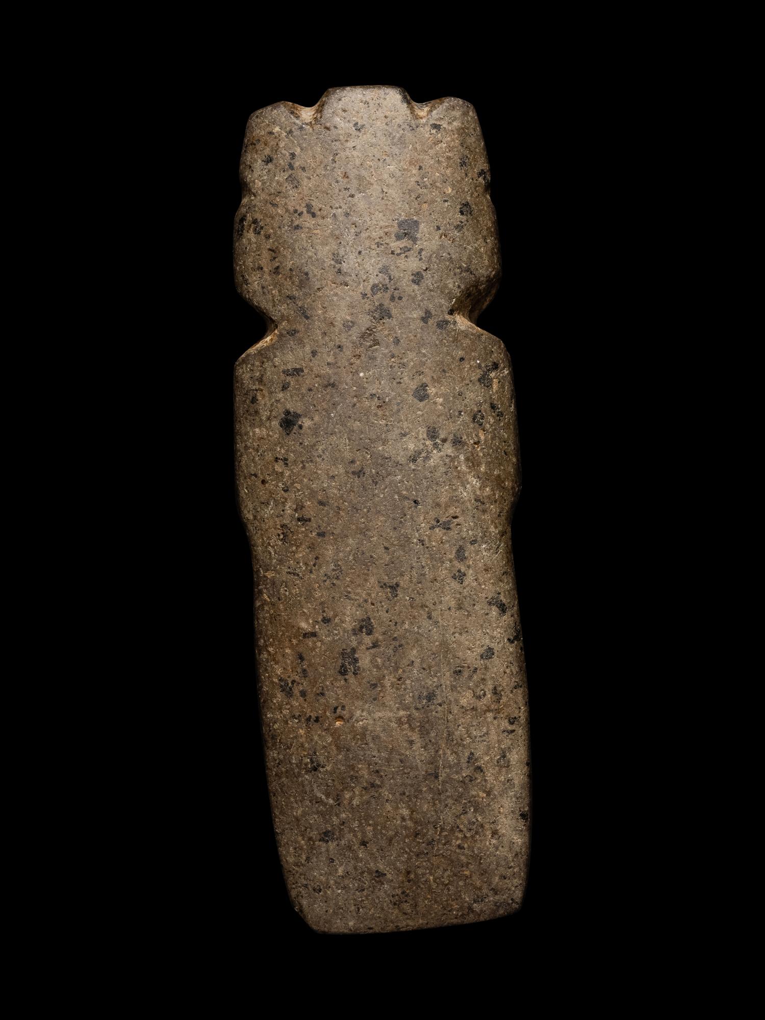 A Nicoya Stone Avian Axe Pendant