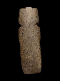 A Nicoya Stone Avian Axe Pendant
