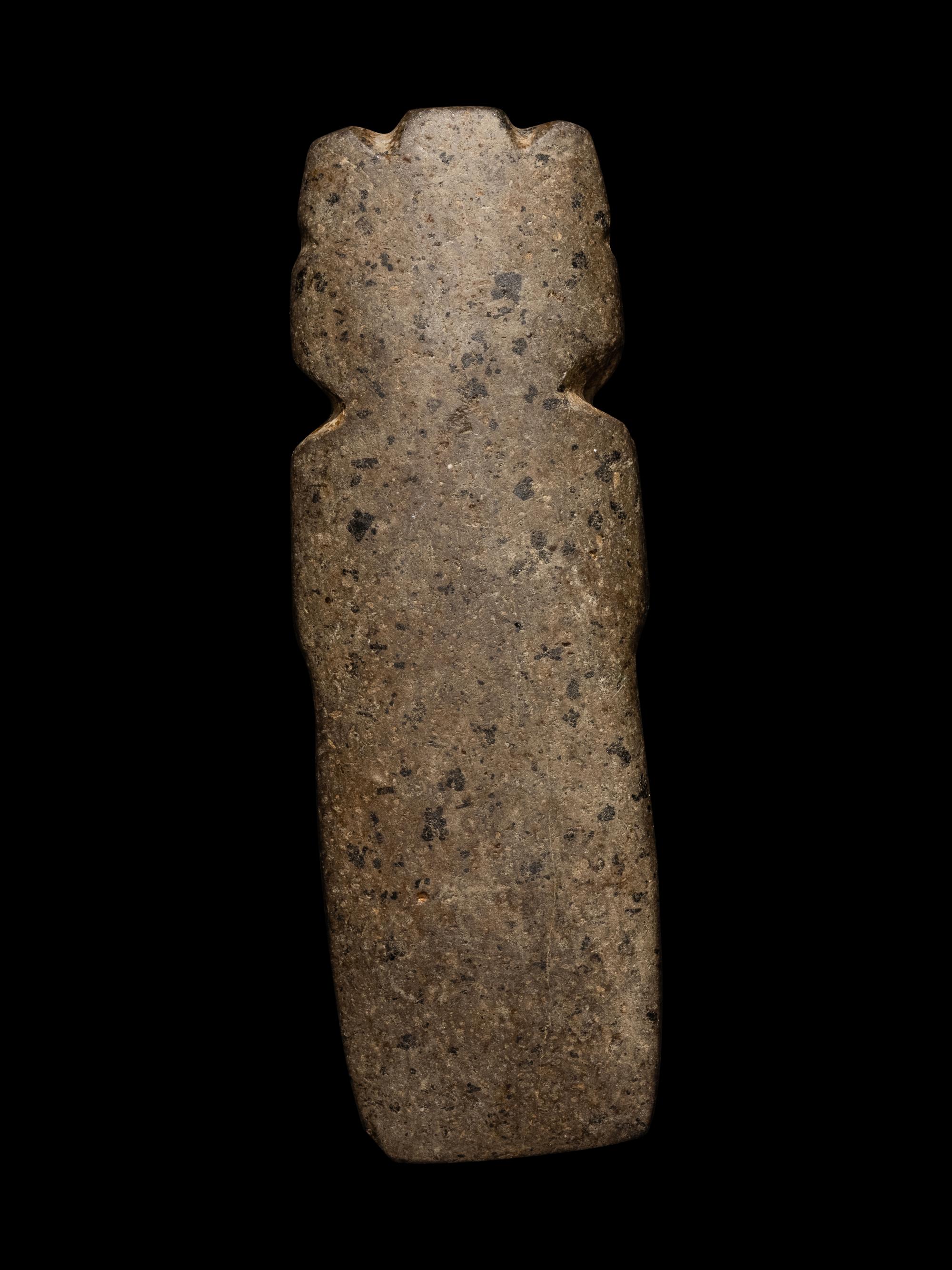 A Nicoya Stone Avian Axe Pendant