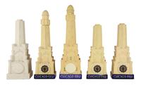 Five Haeger Pottery Architectural Bottles Height of tallest 16 inches. — Design by C. Glenn Richardson