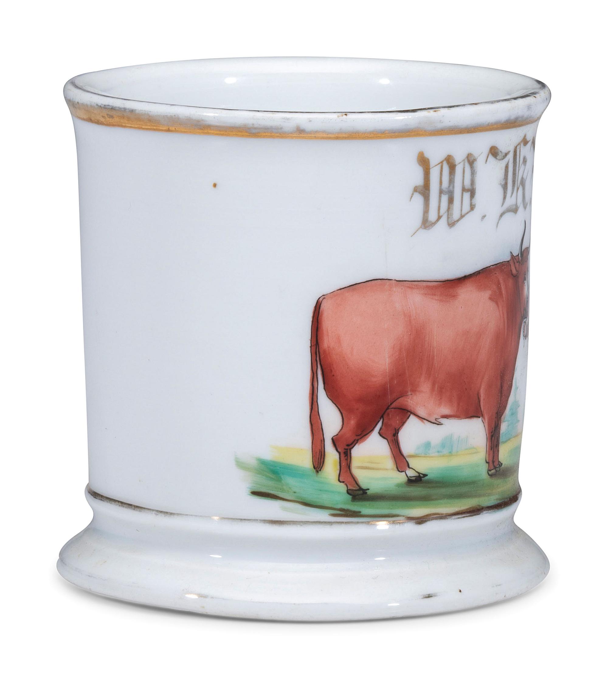 A Butcher's Porcelain Occupational Shaving Mug