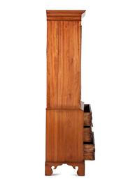 A Chippendale Cherrywood Linen Press