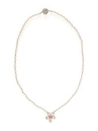 DIAMOND, CULTURED PEARL, AND CONCH PEARL NECKLACE